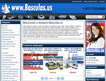 Tablet Screenshot of basculas.us